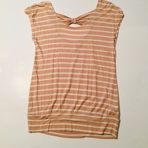 Lauren Conrad tan/white top size small